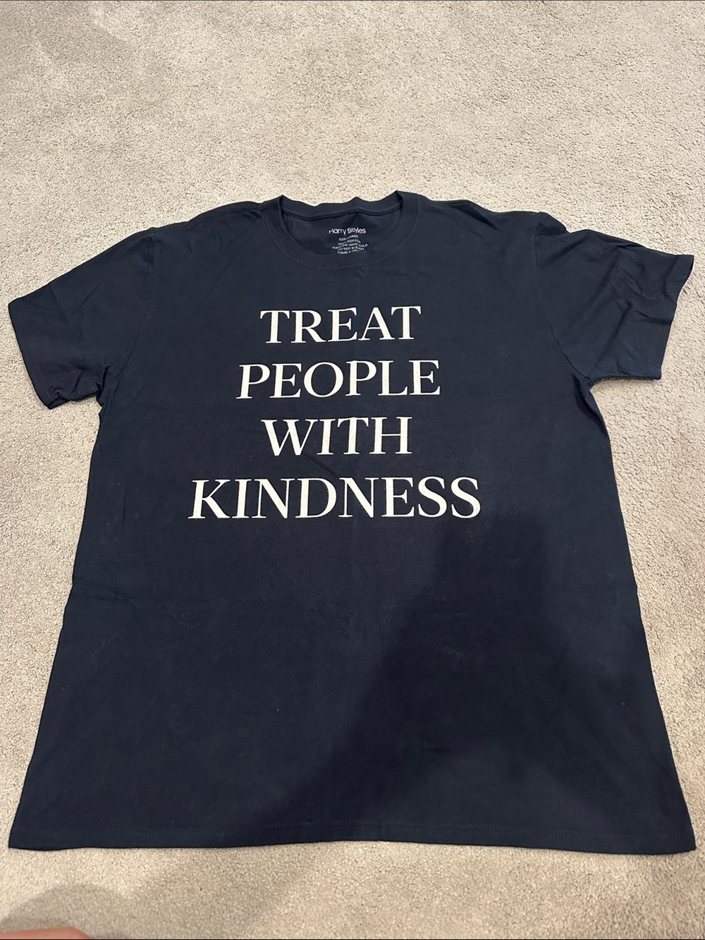 Original Harry Styles Treat People With Kindness Graphic Tee - Black